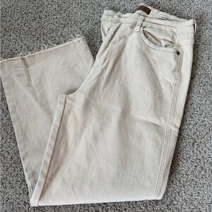 Judy Blue Women's Cream Cropped Jeans